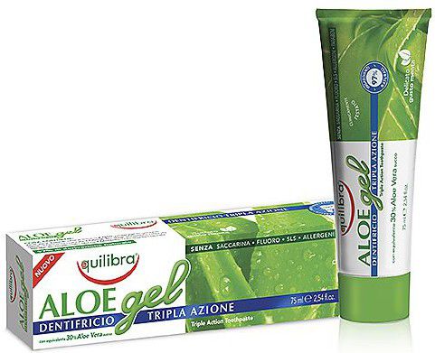 Equilibra Pasta do zębów o potrójnym działaniu - żel aloesowy 75ml