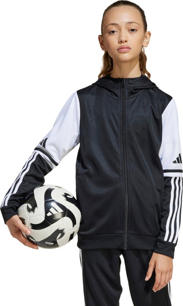 Bluza dla dzieci adidas Squadra 25 Hoodie czarno-biała JE2756 128cm