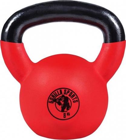 Kettlebell Gorilla Sports gumowany 8 kg
