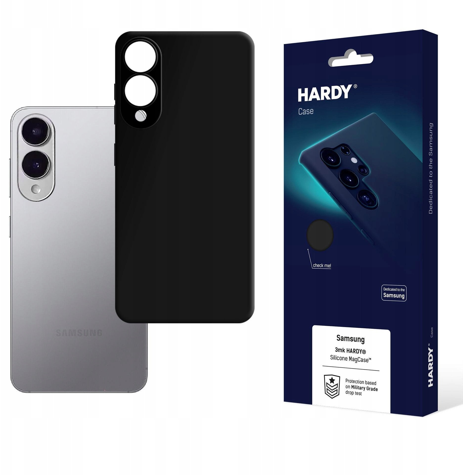 Etui 3MK HARDY Silicone MagCase do Samsung Galaxy S25 Edge czarny