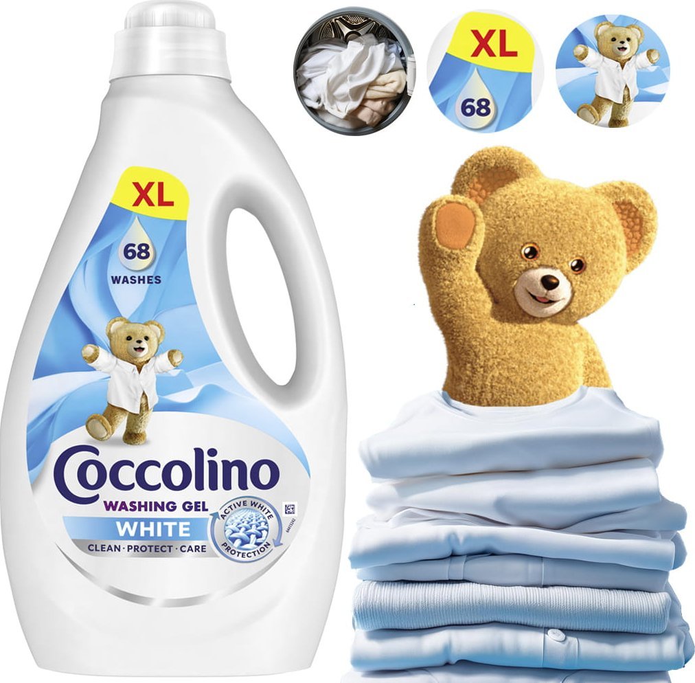 Coccolino Coccolino White XL Żel Do Prania Białych Tkanin 68 Prań 2,72l