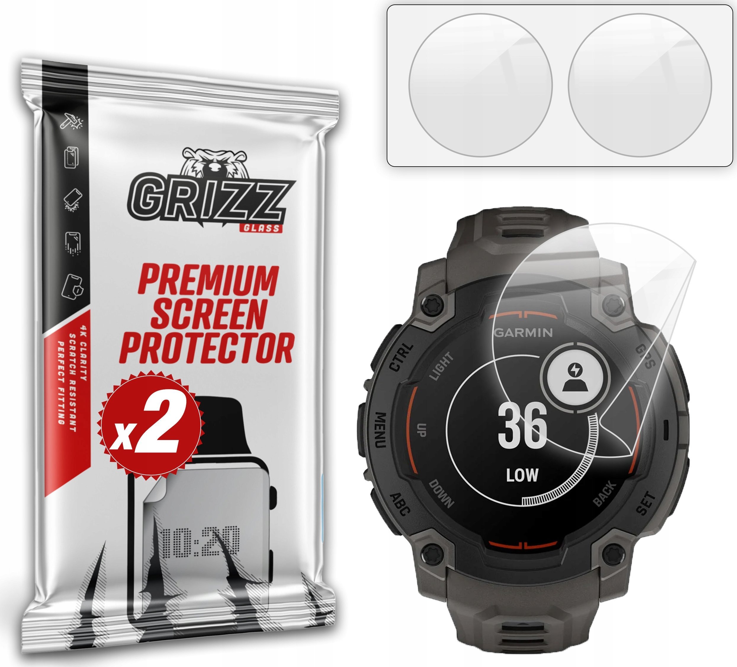 Folia ceramiczna GrizzGlass CeramicFilm do Garmin Instinct E 45mm