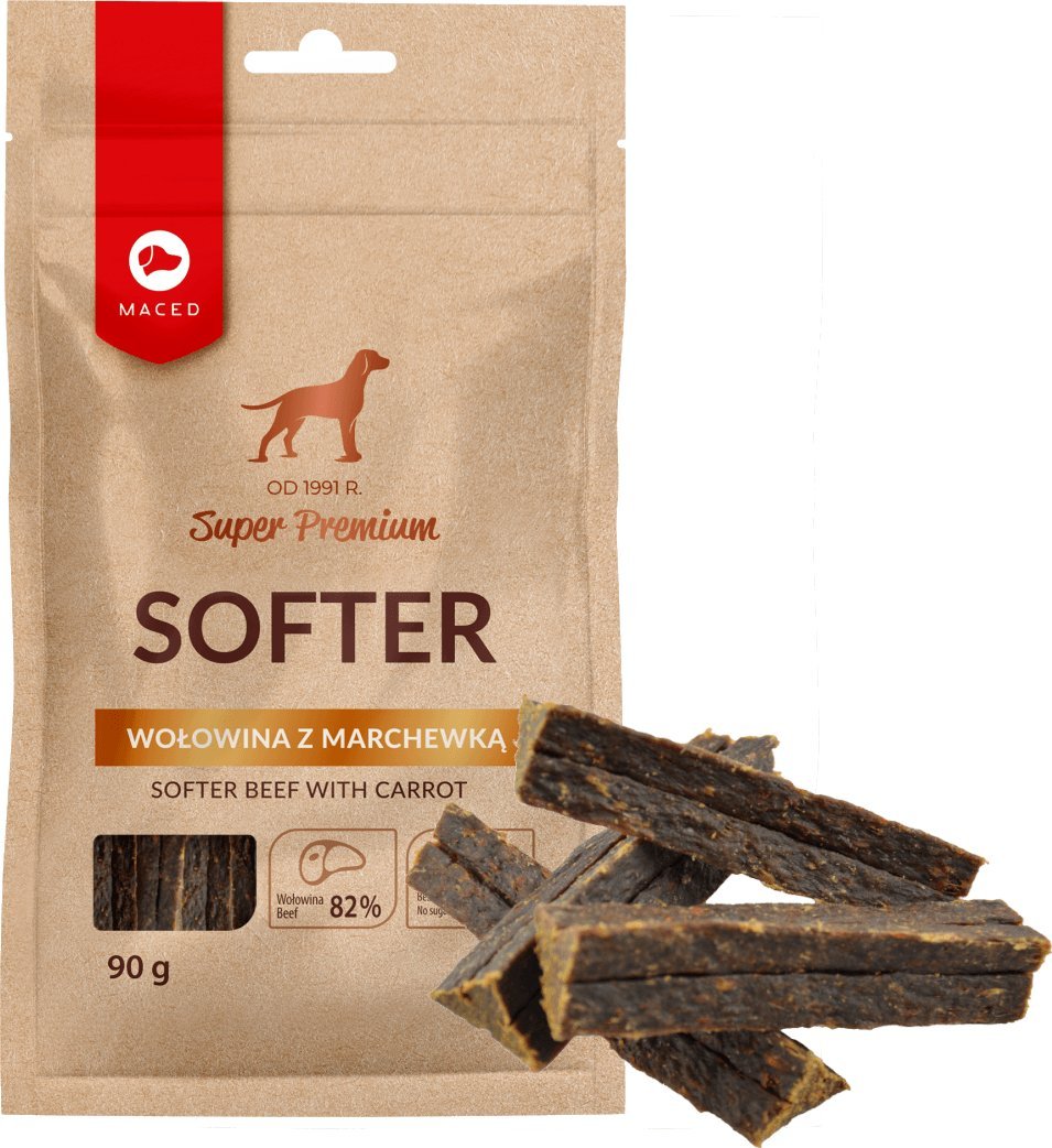 Maced Softer wołowina z marchewką 90g
