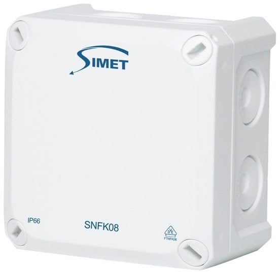 Puszka naścienna 85x85x54mm IP66 z membranami biała SNFK08 83168006