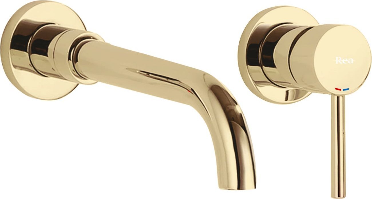 Bateria umywalkowa Rea Bateria Podtynkowa REA LUNGO Złota Długa + BOX
