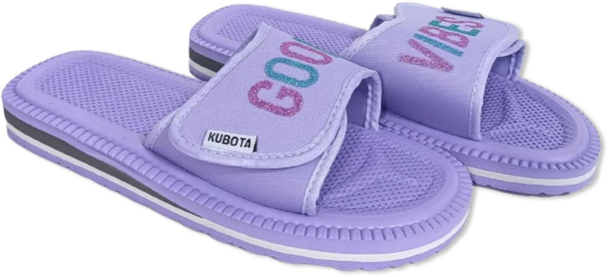 Piankowe klapki Kubota - Rzep Rozmiar 39 - Good Vibes