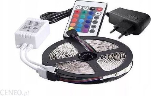 Taśma LED Taśma led RGB 3528 zestaw + Zasilacz+Pilot W-WA