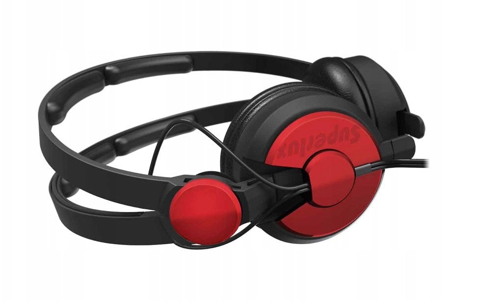 SuperLux HD562 Red, zamknięte słuchawki nauszne