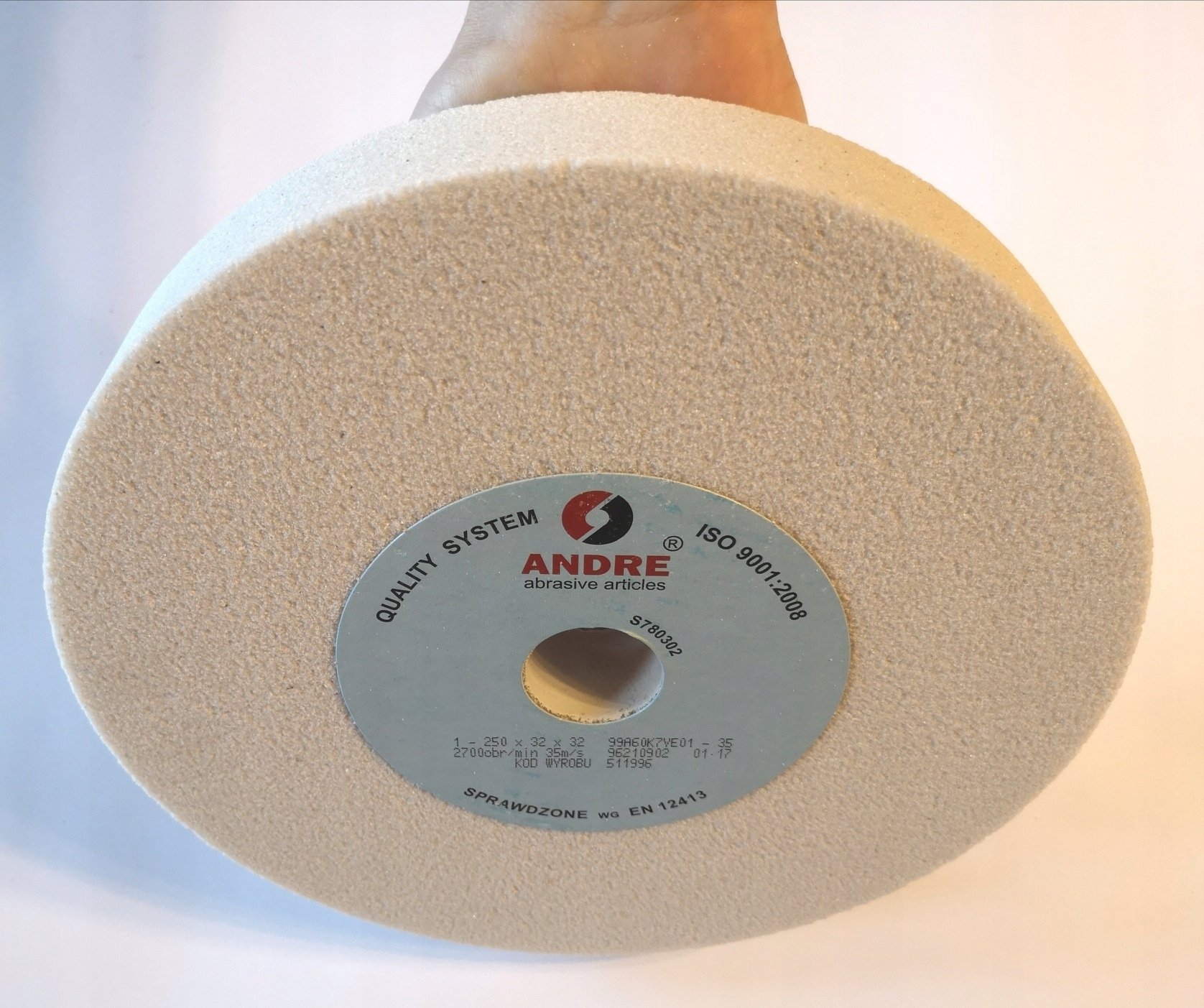 ANDRE ŚCIERNICA PŁASKA 250mm x 32mm x 32mm 99A60K7VE01-35 BIAŁA "TYP 1"