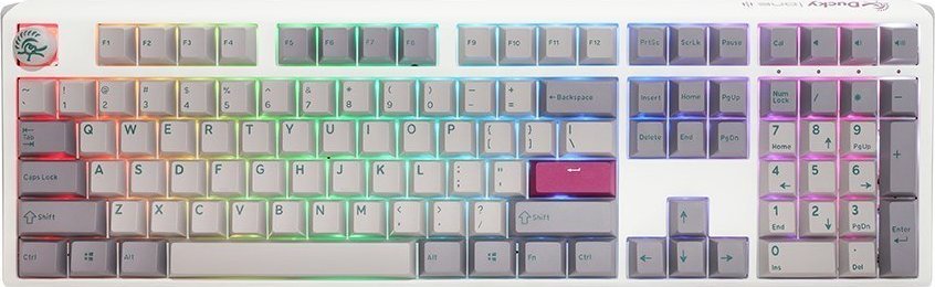 Klawiatura Ducky Ducky One 3 Mist Grey Gaming Tastatur, RGB LED - MX-Silent-Red