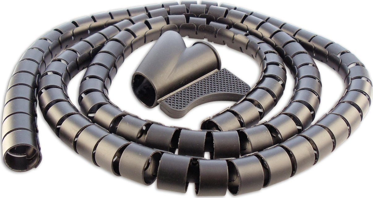 Organizer Schwaiger Schwaiger Kabelspiralschlauch 28mm 1,5 m Schwarz