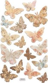 DP Craft Naklejki z pianki DPCRAFT Motyle 16szt. Dalprint