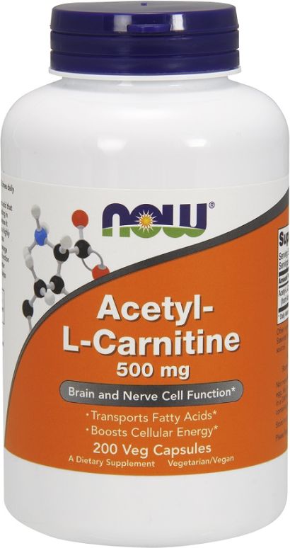 NOW Foods Acetyl L-Carnitine 500mg 200 kapsułek