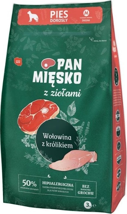 Pan Mięsko Wołowina z ziołami i królikiem 3kg