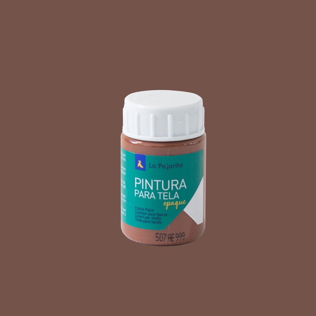 La Pajarita Farba do Tkanin Ciemnych 35ml Kasztanowa