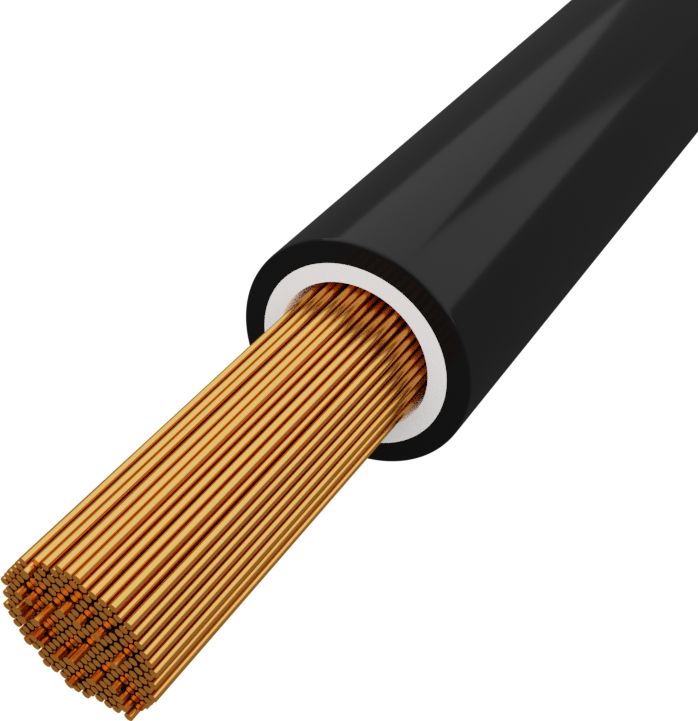 BITNER Przewód 6mm2 czarny H07V-K 100m Linka sterownicza BiTOne 450/750V 4886