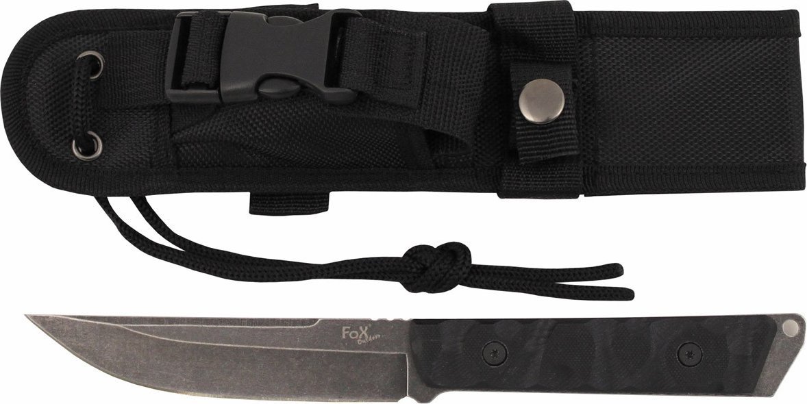 Fox NÓŻ FIGHTER UCHWYT G 10 CZARNY