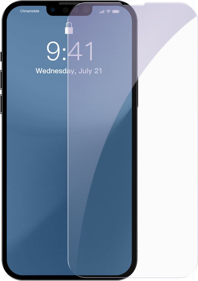 Baseus Baseus 2x szkło hartowane 0,3 mm Anti Blue Light iPhone 13 Pro Max (SGBL020502) (case friendly)