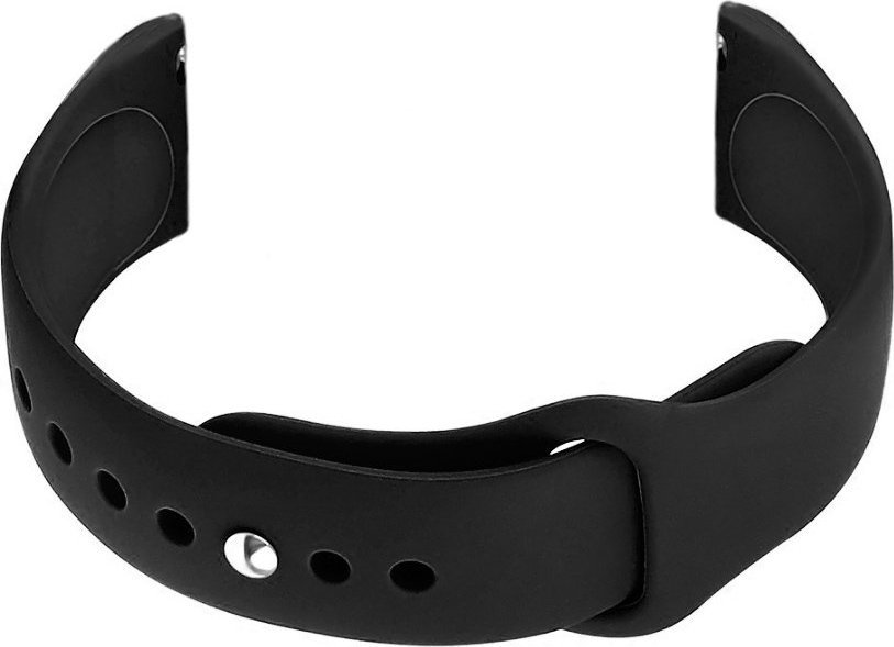 Pasek gumowy do zegarka U21 20mm - czarny