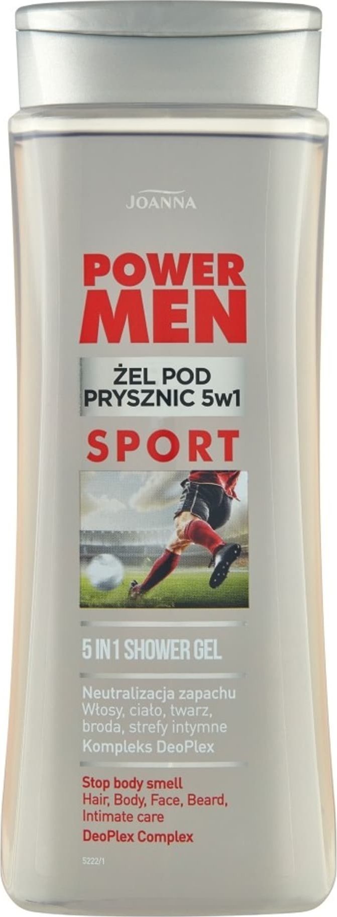 Joanna JOANNA Power Men Żel pod prysznic 5w1 Sport - DeoPlex 300 ml
