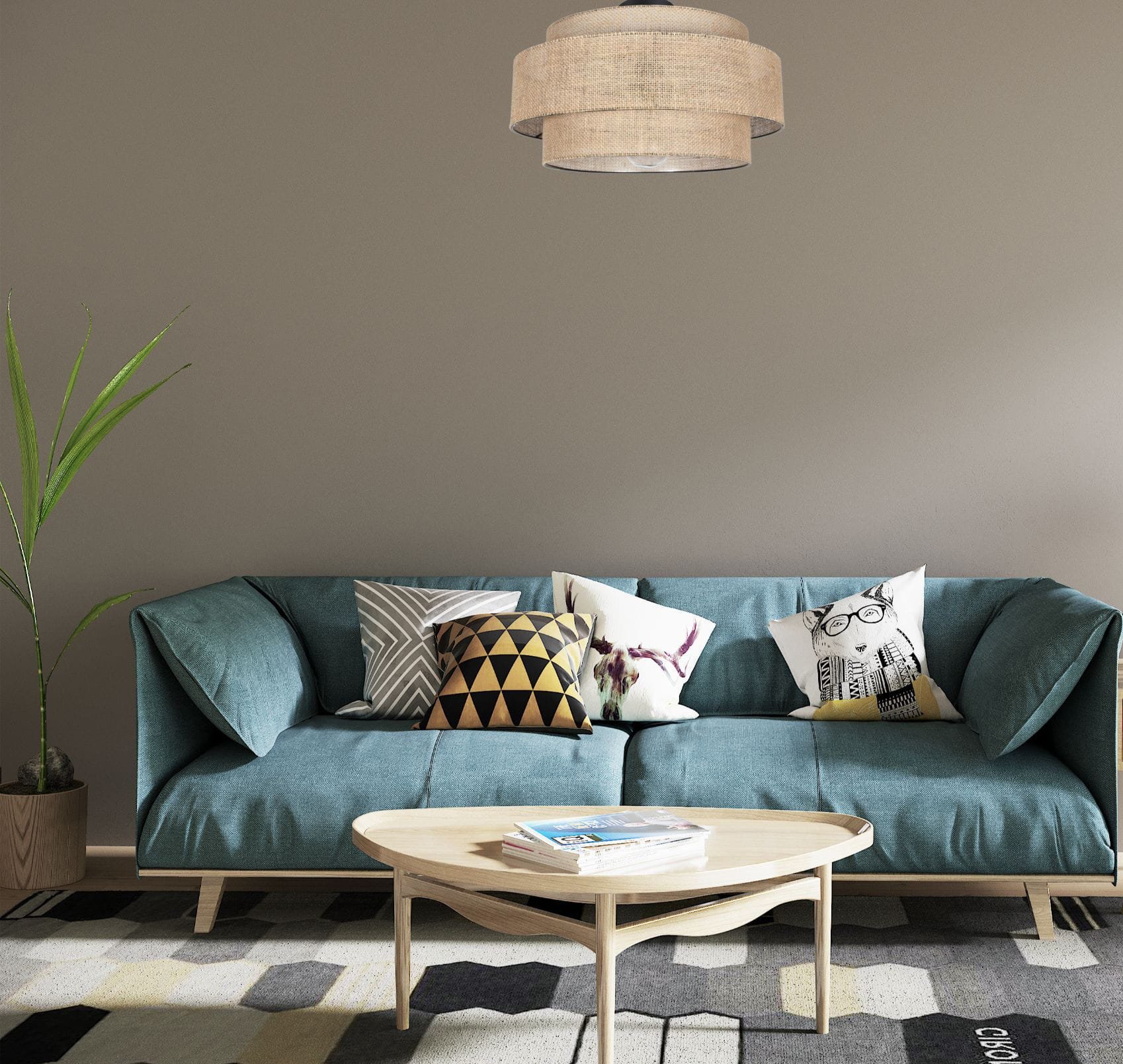 Lampa sufitowa Solar Lampa BOHO plafon fi 40cm