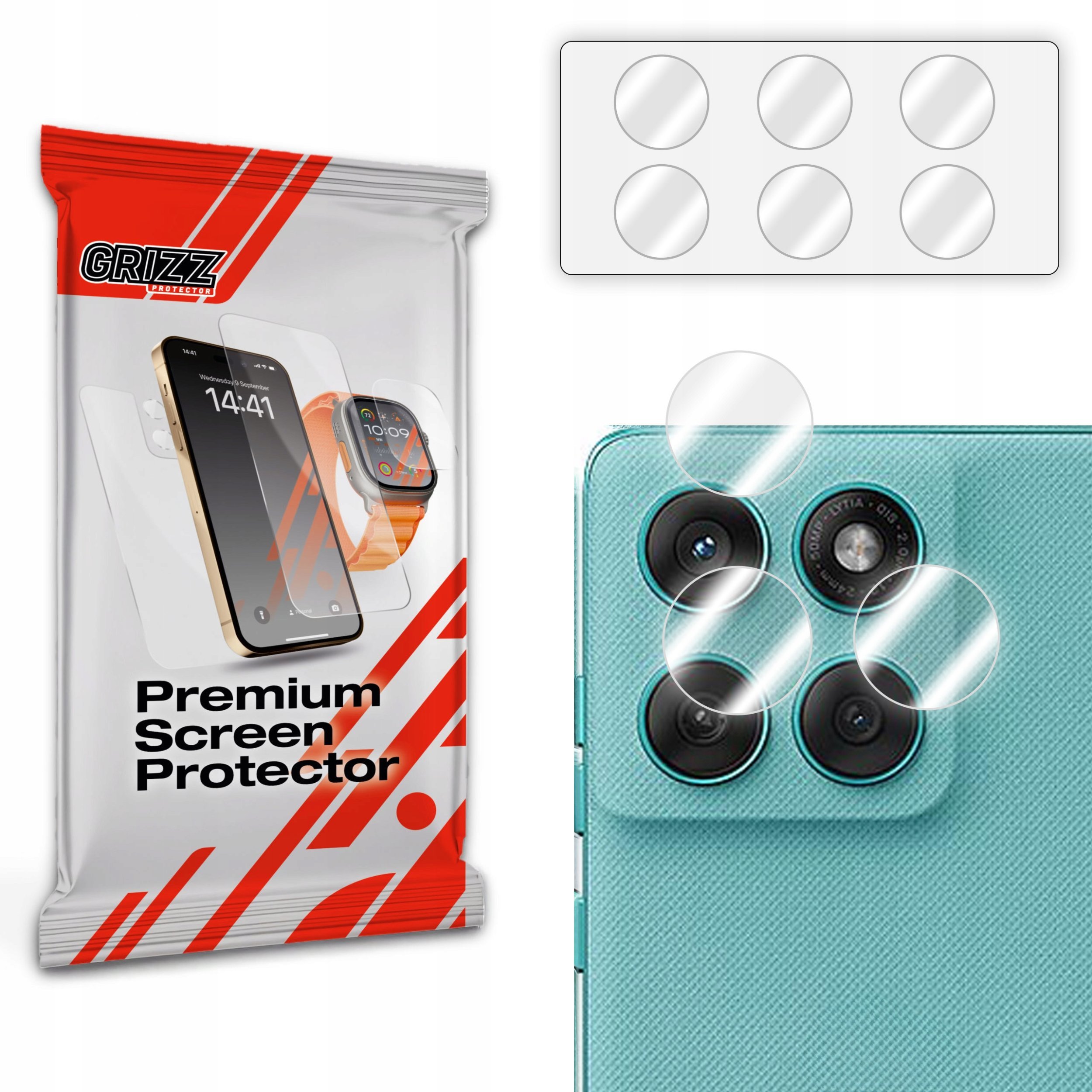 Szkło na aparat GrizzGlass HybridGlass Camera do Motorola Edge 60 Fusion