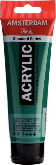 Artequipment Farba akrylowa TALENS AMSTERDAM 120ml 619 - PERMANENT GREEN DEEP uniw