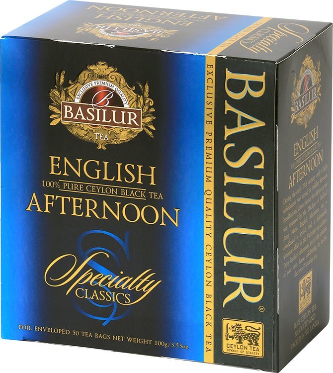 Basilur Basilur ENGLISH BREAKFAST czarna herbata cejlońska BOPF - w kopertach 50 x 2 g