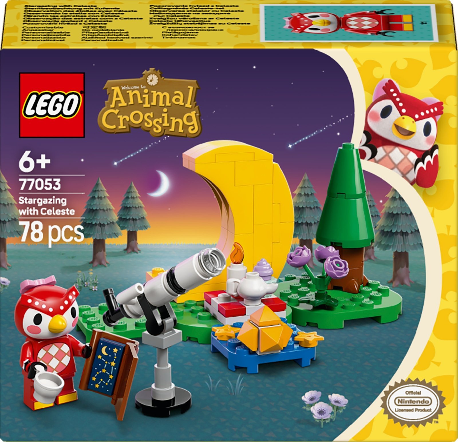LEGO Animal Crossing Obserwacja gwiazd z Celeste (77053)