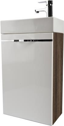 KFA Szafka podumywalkowa Vedea 40cm biały + brąz (5906031448031)