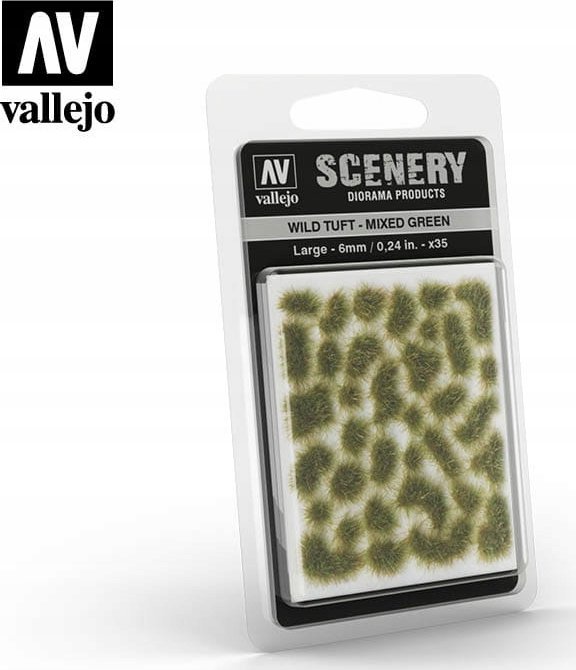 Vallejo Vallejo: Scenery - Wild Tuft - Mixed Green (6)x35