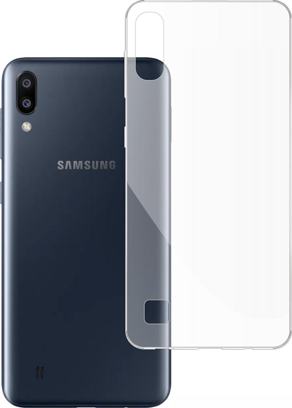 etumi Etui Do Samsung Galaxy M10 Gumowe Slim Clear View Pokrowiec Ochronny / Futerał Obudowa / Ochrona Clear Cover Bezbarwne Slim Case0045