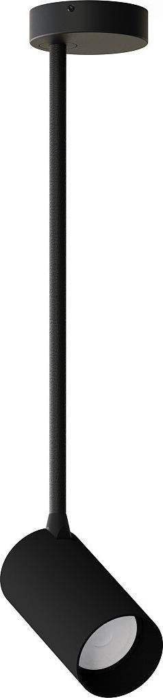 Lampa wisząca Nowodvorski Metalowa tuba sypialniana Mono 7728 czarna tuba spot nad łóżko