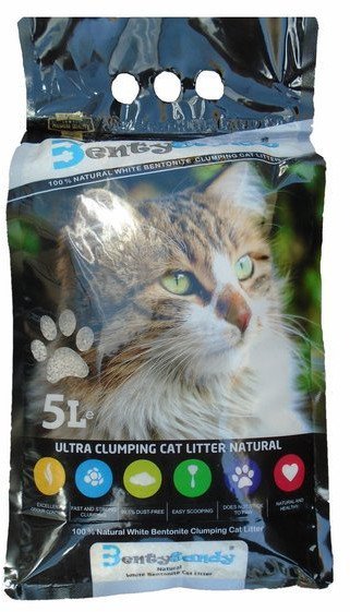 Żwirek bentonitowy BENTY SANDY NATURAL 5L (czarne opak -mały)