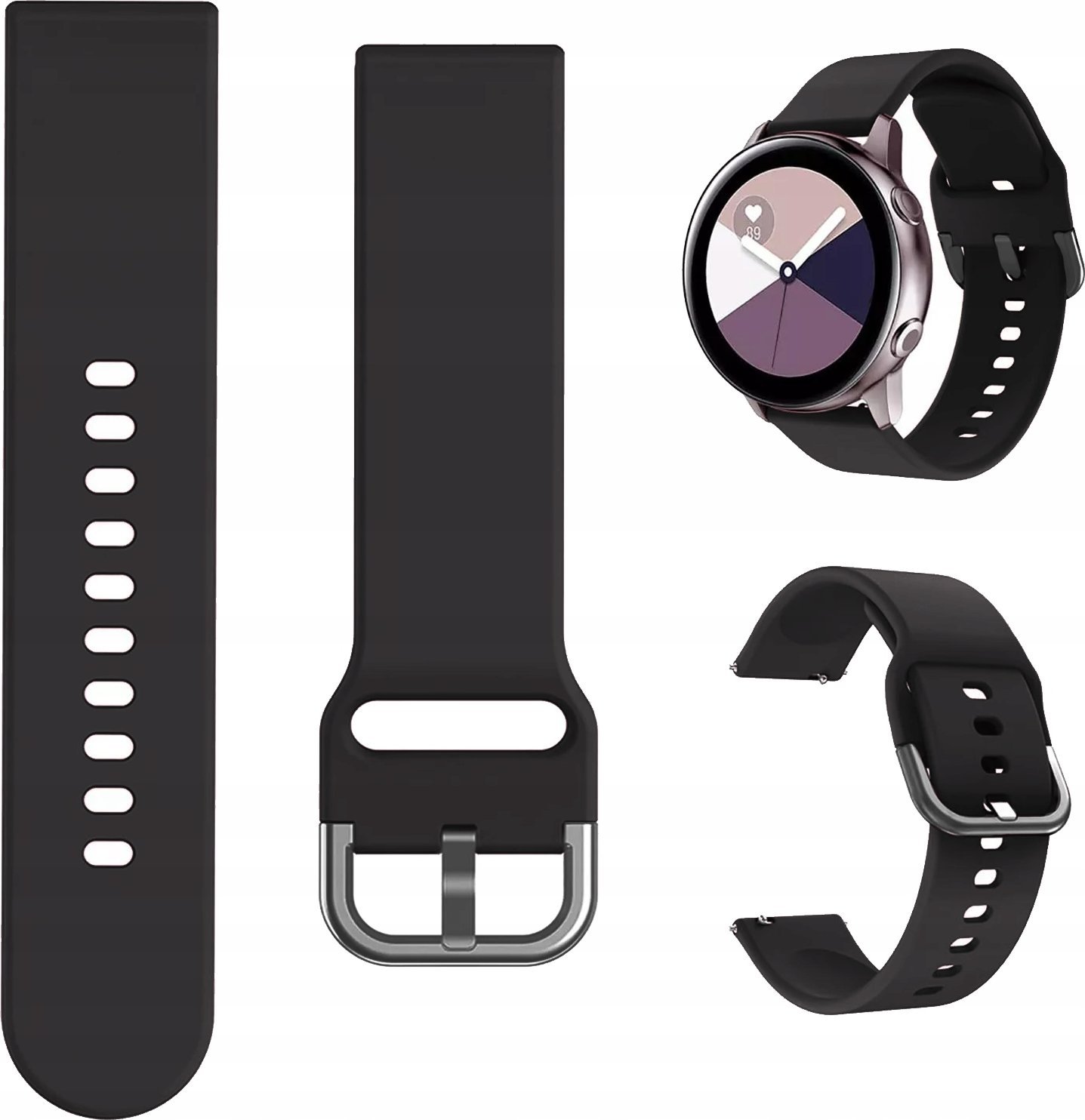 Hello Case PASEK OPASKA 20 MM SILIKON DO ZEGARKA SMARTWATCH UNIWERSALNY TELESKOPY