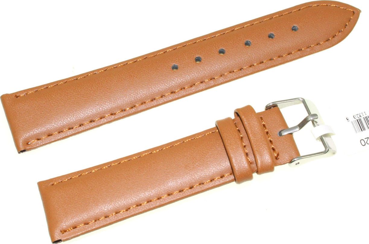 JVD Skórzany pasek do zegarka 20 mm JVD R17403-20 uniwersalny