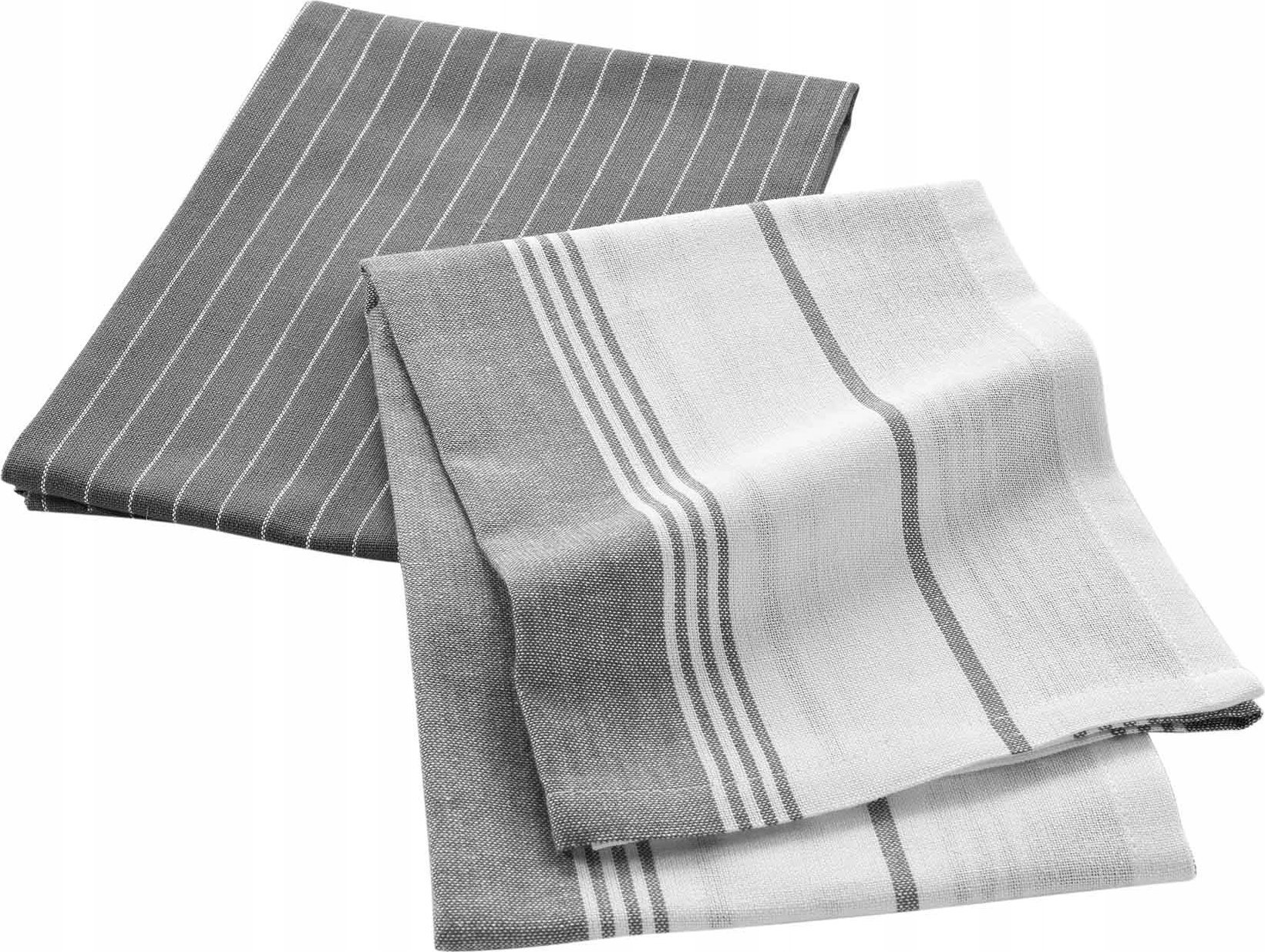 Douceur d`Interieur Bawełniane ręczniki kuchenne GRAND CHEF, szare, 2 sztuki