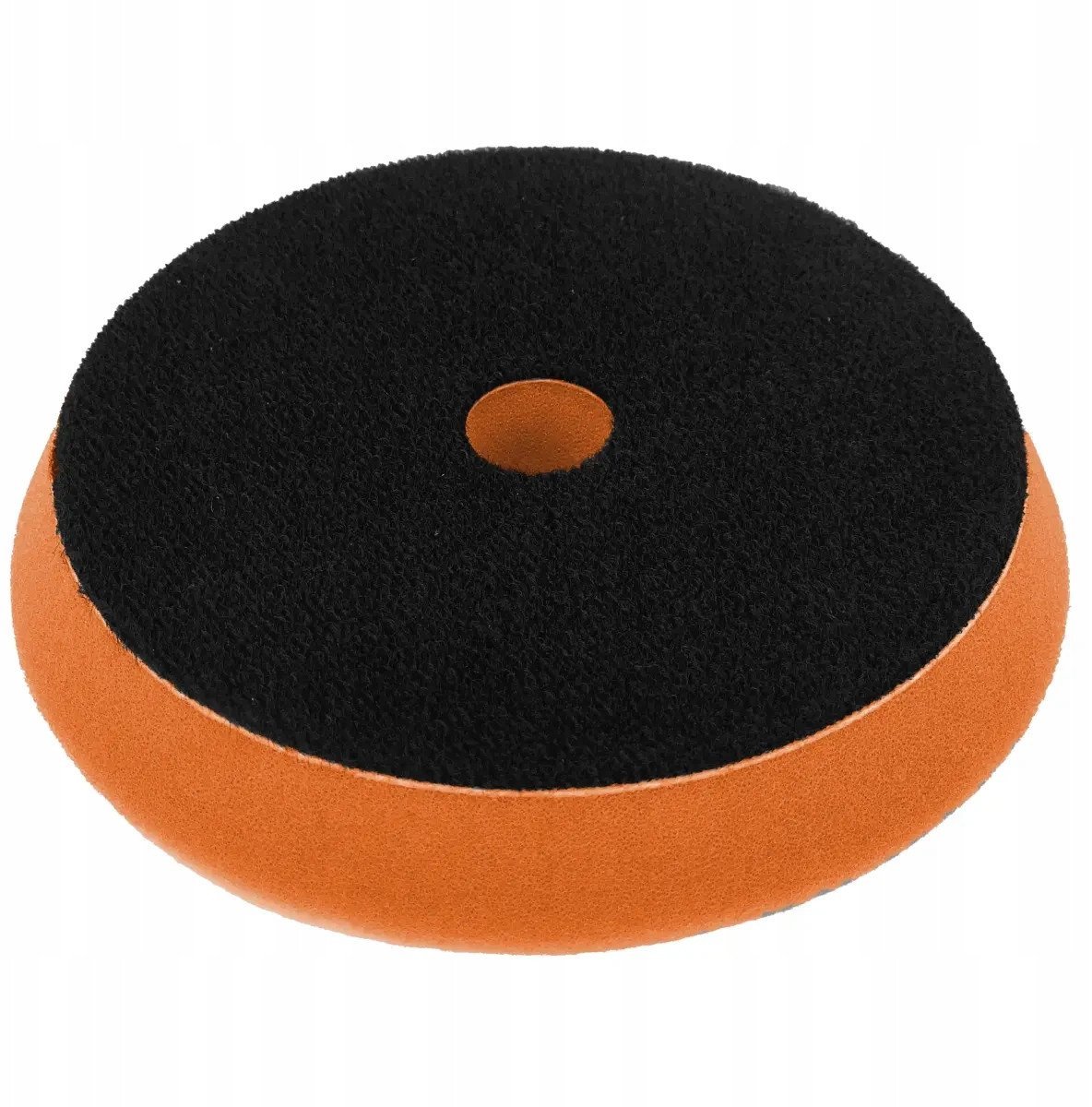 Gąbka polerska z rzepem twarda 150mm gr25mm (pomarańczowa)