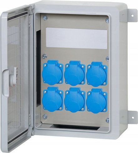F-Elektro Rozdzielnica budowlana RB-250 8M 6x230V, IP65
