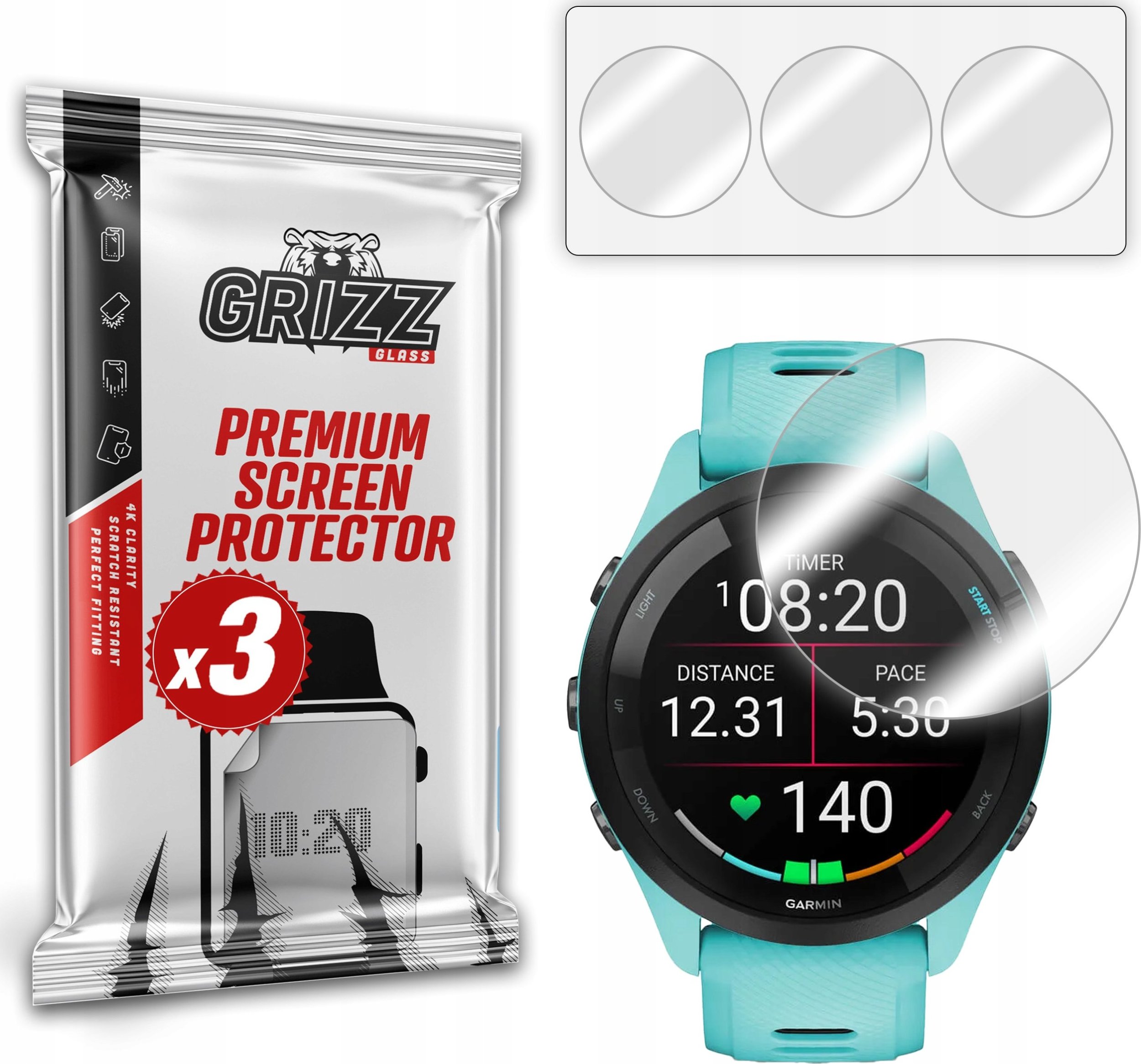 Folia hydrożelowa GrizzGlass Hydrofilm do Garmin Forerunner 265 46mm