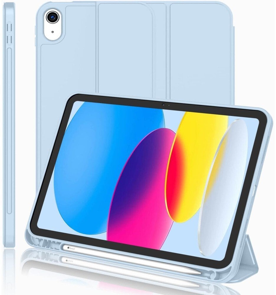 Etui na tablet SUPERO Etui z klapką SmartCase do Apple iPad Air 11" M3 2025 / 11" M2 2024 / 10.9" 2020 / 10.9" 2022, przezroczysty niebieski