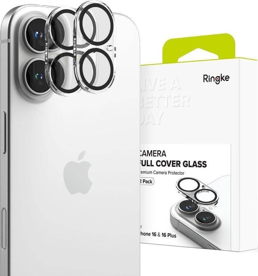 Ringke OSŁONA APARATU RINGKE CAMERA PROTECTOR 2-PACK IPHONE 16 / 16 PLUS CLEAR