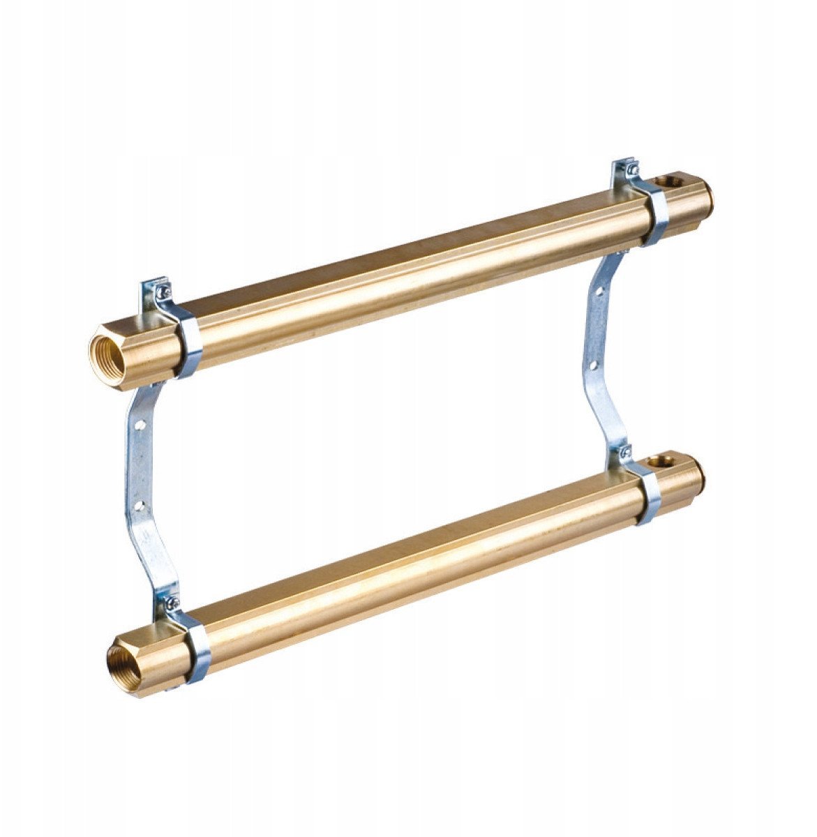 Rozdzielacz mosiądz 9 obw. 45mm PHA-100 9-obwodowy, do ogrzewania grzejnikowego PN10 (45mm) [1/1] ( bez nypli )