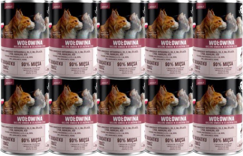 Pet Republic PetRepublic kawałki w sosie z wołowiną 10x400g dla kota