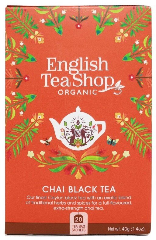 English Tea Shop Herbata czarna Chai Black Tea 20x2g
