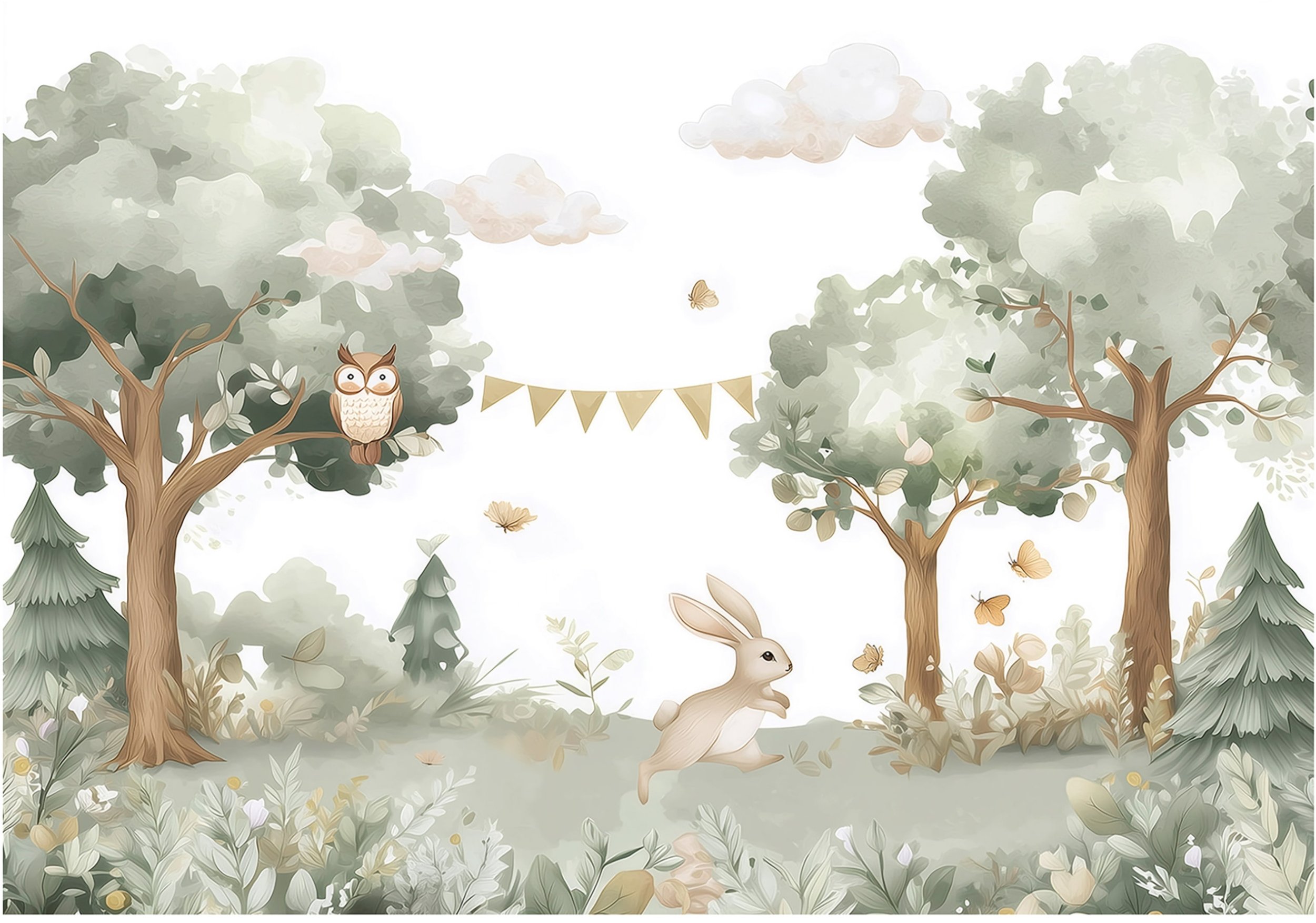 Fototapeta Na Flizelinie Las Zwierzęta Dla Dzieci 250x175