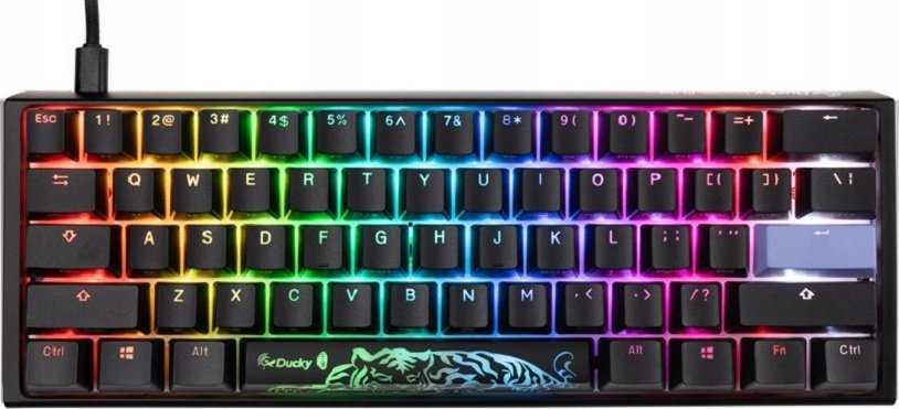 Klawiatura Ducky Ducky One 3 Classic Black/White Mini Gaming Tastatur, RGB LED - MX-Speed-Silver (US)