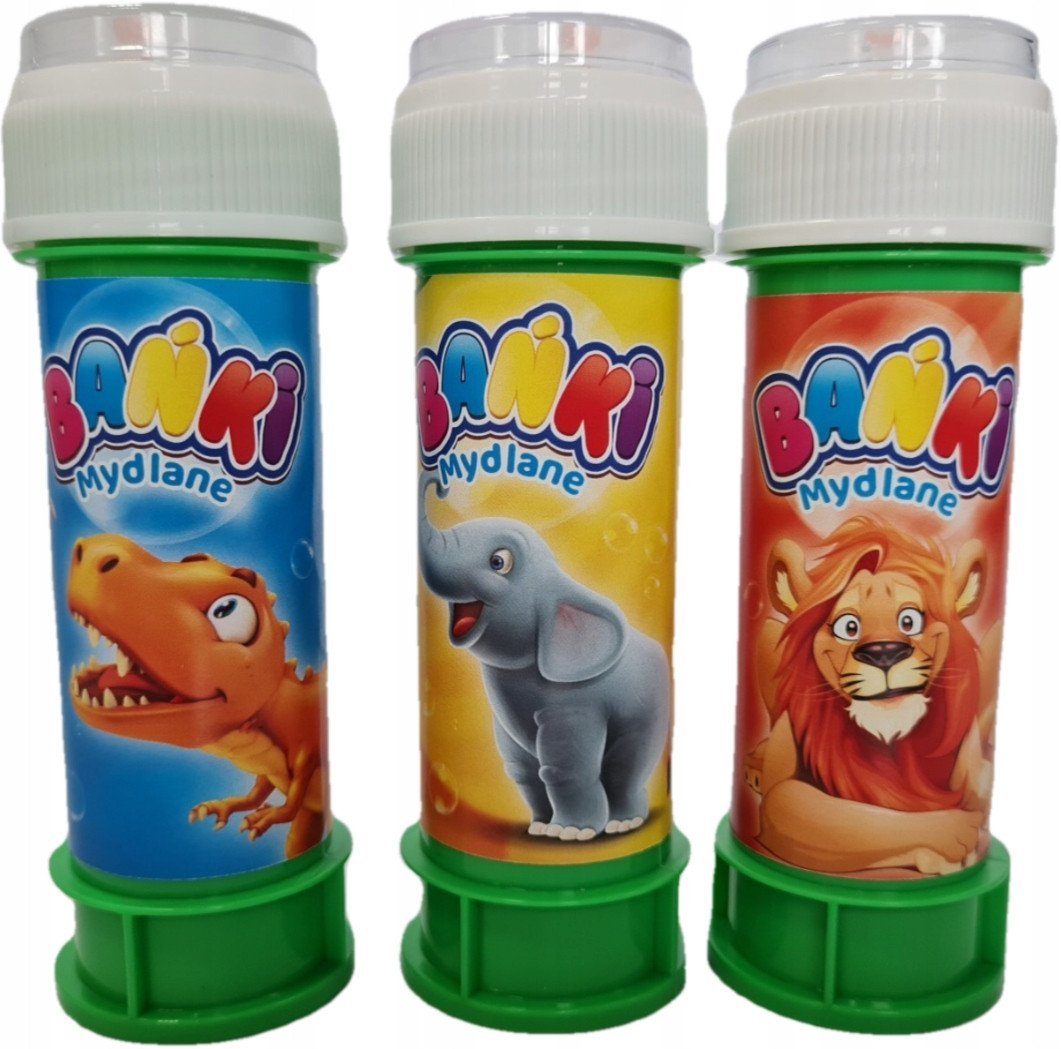 *****Bańki mydlane 60ml zwierz/12szt/op 08700