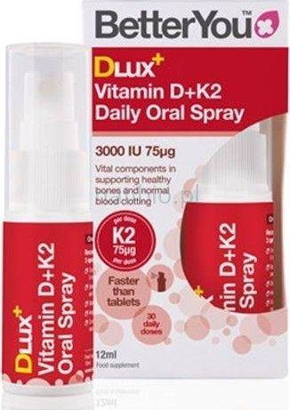 BetterYou BetterYou - DLux + Vitamin D+K2 Daily Oral Spray, 12 ml