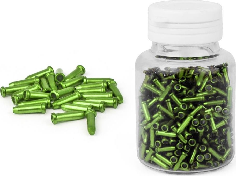 Accent Końcówki linki Accent 2,3 mm aluminiowe 5 sztuk zielone uniwersalny